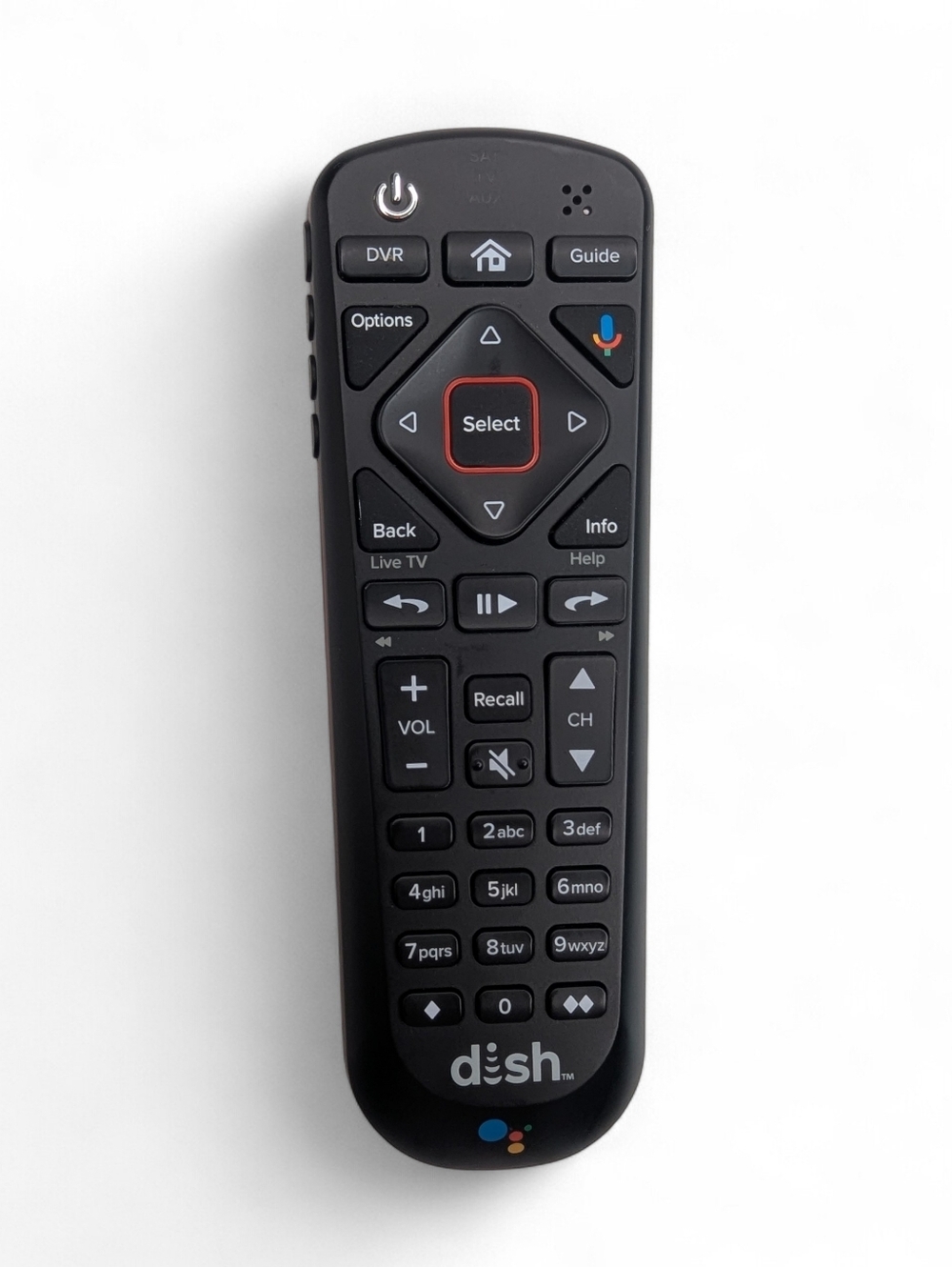 Dish 54.1 UHF 2G Voice Command Remote Control Google Assist